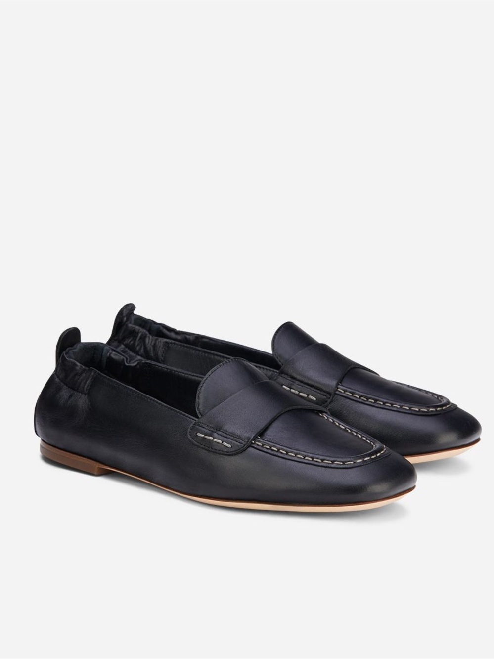 AGL • Mara Pure leather moccasin flat loafer